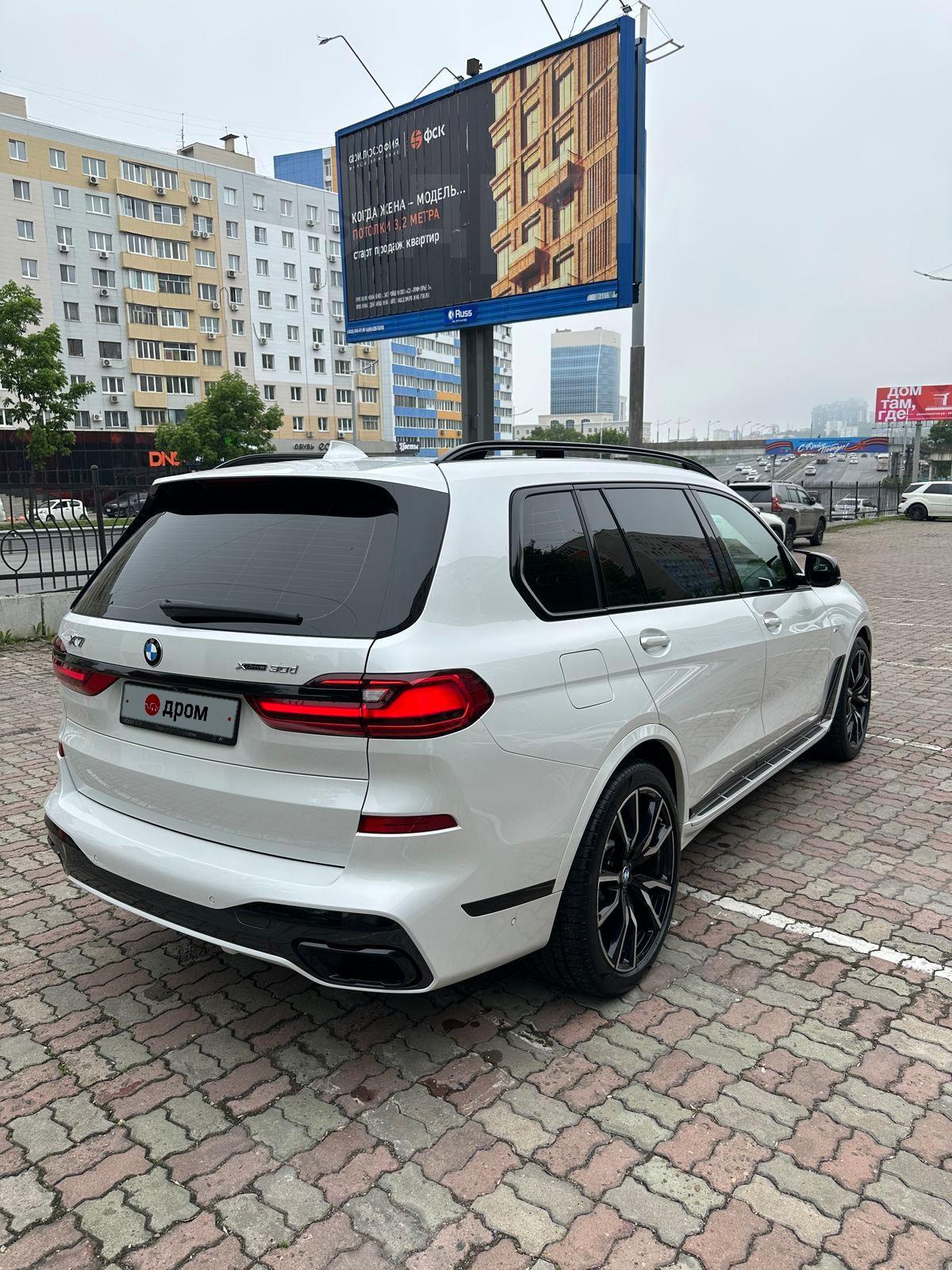 BMW X7 2019 во Владивостоке, Продам BMW X7 30d, 2019 год, 249 л.с, 3 литра,  АКПП, 4 wd, дизель, пробег 62тыс.км, комплектация xDrive30d AT M Sport Pro