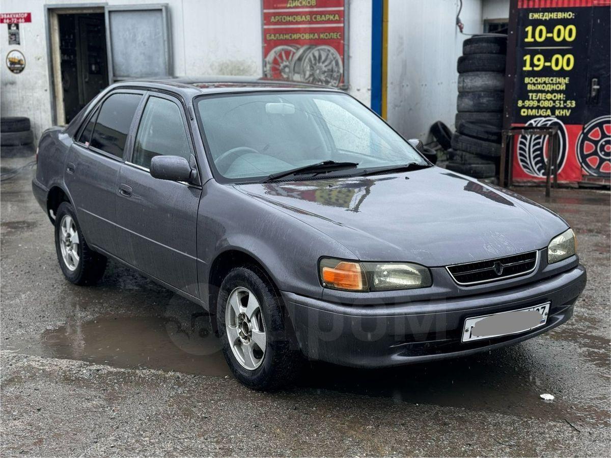 Тойота Королла 1997 г. в Биробиджане, Машина в хорошем состоянии, 1.5 SE  saloon, бензин, 200 тыс.рублей, серый, Еврейская автономная область,  автомат, седан