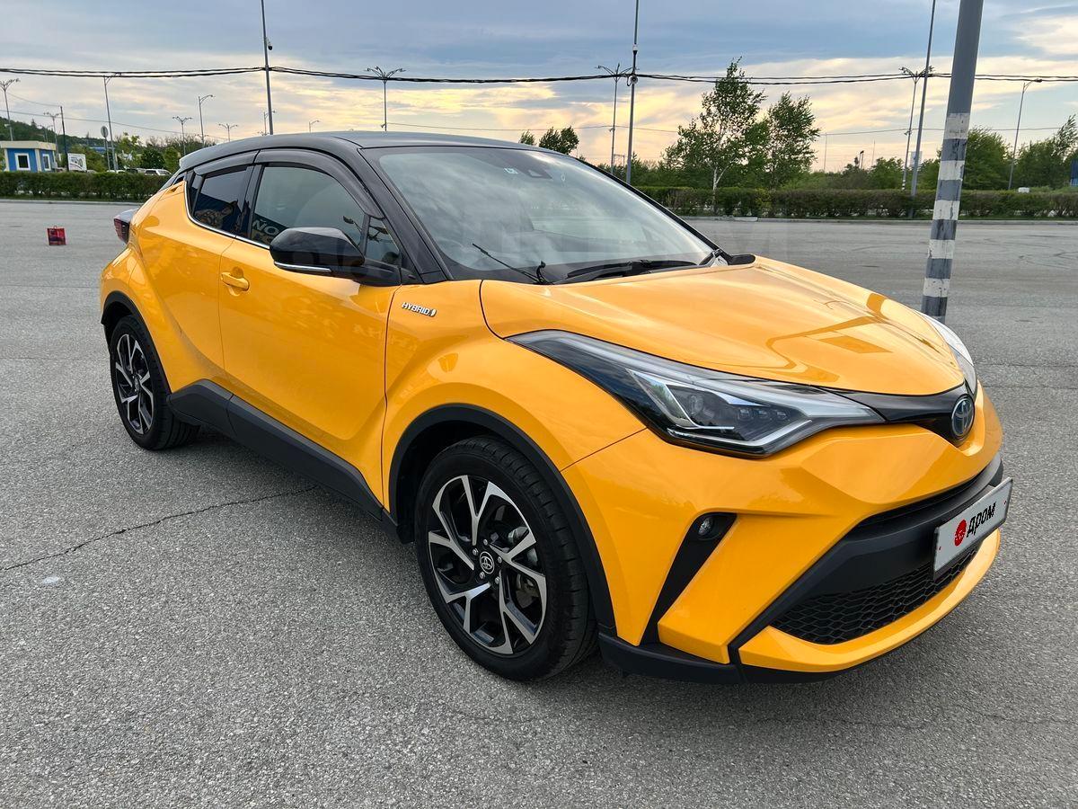Тойота С-ХР 2020 во Владивостоке, Yellow C-HR 1.8 Hybrid 2020 ...